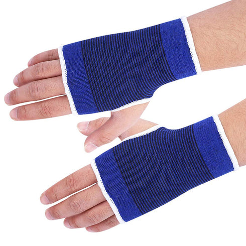 1P Elastic Wrist Support Brace for Sports - Blue, Size