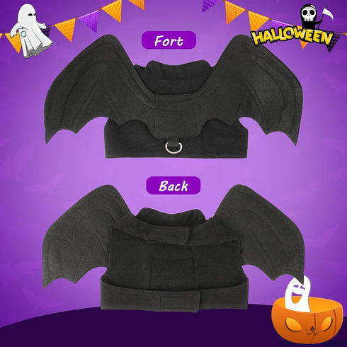 Rypet Dog Halloween Costume, Bat Wings Pet Costumes for Dogs & Cats, Halloween Party Large