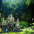 PINVNBY Aquarium Resin Castle Decoration, Fish Tank Driftwood Castle Hideouts, Red