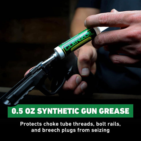 0.5 oz Clenzoil Synthetic Grease Syringe - For All Types of Firearms & Guns - Synthetic Gun Grease - Use in Extreme