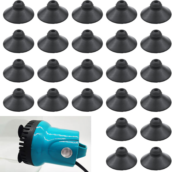 24 PCS Black Fish Tank Suction Cup Clips - Accessories for Tank Pump and Overhead Line Tube