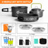 Odoland 16pcs Camping Cookware Set - Folding Camping Stove, Non-Stick Lightweight Pot Pan Kettle Set for Outdoor