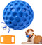 Dog Squeaky Balls, Indestructible Toys for Aggressive Chewers, Durable Natural Rubber, Large/Medium Breed, Blue