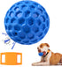Dog Squeaky Balls, Indestructible Toys for Aggressive Chewers, Durable Natural Rubber, Large/Medium Breed, Blue