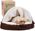 Furhaven 26" Round Memory Foam Dog Bed for Medium/Small Dogs, Removable Washable Cover, Espresso