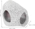 ARTIBETTER Aquarium Ceramic Shelter Cave for Fish and Shrimp Breeding, Small Underwater Hideaway Ornament, Grey Ceramic