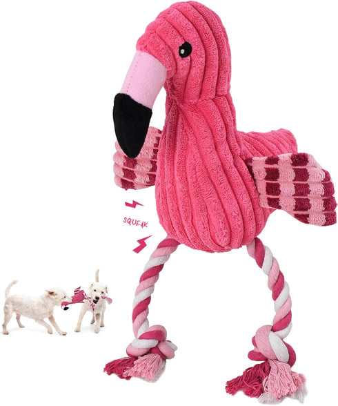 Squeaky Dog Toys - Plush Dog Toys with Soft Durable Fabric for