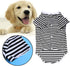 Dog Shirts for Large Dogs - Oversized Breathable Striped T Shirt Pullover Clothes for Medium to Large Dogs (Size L)