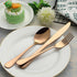 Portable Travel Utensils, 9 Pieces Reusable Silverware Set with Case, Stainless Steel Flatware for Camping Picnic (Rose