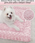 Washable Dog Bed Mat, Reversible Dog Crate Pad for Large Medium Small Dogs, 35 x 22 Inch, Pink