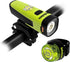 High-Visibility LED Headlight and Taillight Set - 300 & 600 Lumen Front Beam, USB-C Rechargeable