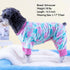 KYEESE Dog Pajamas, Velvet Pjs for Medium Sized Dogs, Soft Clothes with Flamingo Pattern, Comfy Pet Onesie Costume