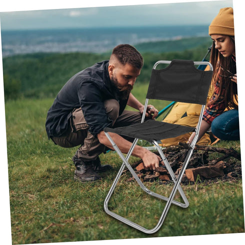Backpack Toddmomy Fishing Folding Chair Camping Collapsing Stool Camping Folding Chair Small Folding Chair Beach Chair