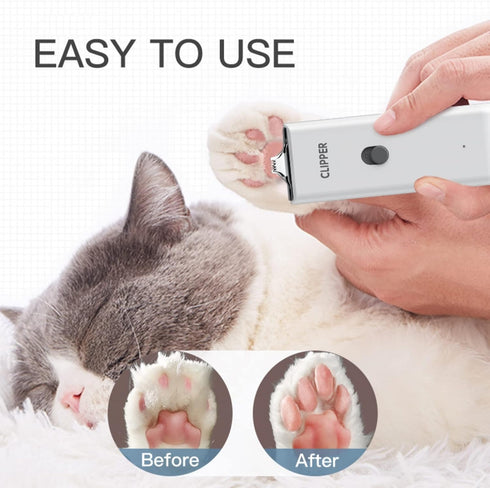 2-in-1 Professional Dog Grooming Kit - Low Noise, Waterproof, USB Rechargeable, Safe Ceramic Blade for Dogs and Cats
