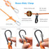 Dog Tie Out Cable for Camping, 50ft Reflective Overhead Trolley System for Dogs up to 300lbs, Portable Dog Runner