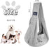 CUBY Dog and Cat Sling Carrier - Hands Free Reversible Pet Papoose Bag - Soft Pouch and Tote Design - Suitable