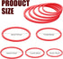 5pcs Aquarium Floating Plant Rings, Round Fish Feeding Rings Foam Fish Tank Plant Corral for Bettas, Goldfish Aquarium Accessories Duckweed Isolation Circle Keep Plants in Place (Red)