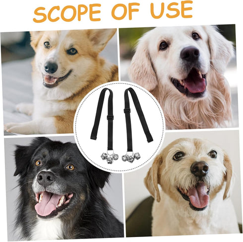 2pcs HANABASS Adjustable Pet Doorbell Cord Dog Doorbell for Potty Training Decorative Beads