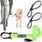 BIKE AND DOG Dog Leash and Harness for Bicycle, Patented with 3 Rings, Includes 2 Special Cable Ties (Fluorescent