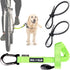 BIKE AND DOG Dog Leash and Harness for Bicycle, Patented with 3 Rings, Includes 2 Special Cable Ties (Fluorescent