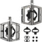 ROCKBROS Dual Function MTB Mountain Bike Pedals, Aluminum Clipless & Flat Platform 9/16" with Cleats