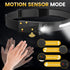 Rechargeable Headlamp 3PCS, LED Flashlight with Motion Sensor 230° Wide Beam, 5 Light Modes, Waterproof, Ultralight