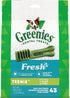 Greenies Fresh Dental Treats for Dogs Teenies - 43 Pack - (Dogs 5-15 lbs) - Pack of 2