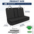 SNZ 100% 600D Dog Car Seat Cover for Back Seat, Waterproof Pet Car Seat, Oxford Backseat Covers for Dogs, Scratch Proof