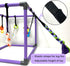 DOZZOPET 8 Puppy Play Gym for Small Dogs with Hanging Toys, Jungle Playground with Interactive Funny Enrichment Toys