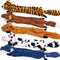 SHARLOVY Dog Squeaky Toys 5 Pack - Crinkle Dog Toy No Stuffing - Plush Chew Toy for Large and Medium Dogs