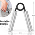 Grip Strength Trainer 4 Pack, 50LB-200LB Metal Hand Grip Strengthener, Non-Slip Heavy-Duty Forearm Exerciser