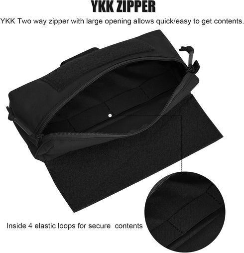 Pack PETAC GEAR Tactical Mini Drop Pouch Fanny Tool Pouch for Tactial Vest Chest Rig