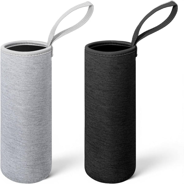 Qulkws 2 Pcs Portable Nylon Bottles Cover Water Bottle Carrier Bag 19oz Insulated