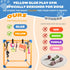 Wovelli 10 19.5" Puppy Play Gym with Hanging Toys, PVC Removable Dog Enrichment Playground, Interactive Indoor Training