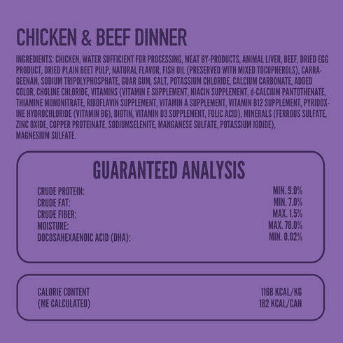 5.5 oz (Pack 24), A Strong Heart Wet Puppy Food, Chicken & Beef Dinner - Cans of Made in The USA with Real Chicken