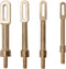 Tipton 4 Pack Solid Brass Slotted Tip Gun Jag with 8-32 Threads for Rifle and Handgun Cleaning