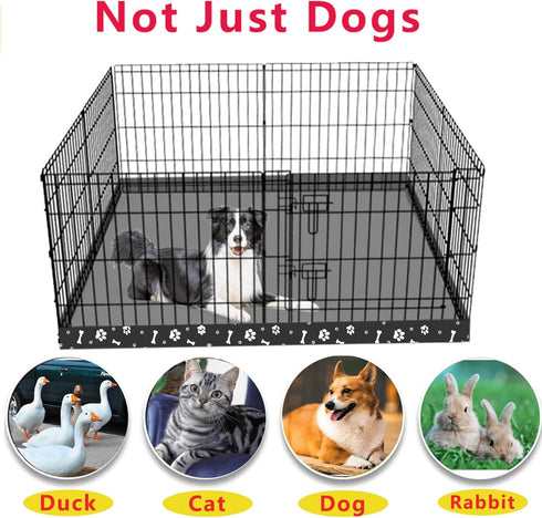 48 Inch 8 Dog Playpen Square Bottom Pad Fits for Panels Metal Exercise Pet Playpen, Dog Crate Pad Puppy Playpen Pad