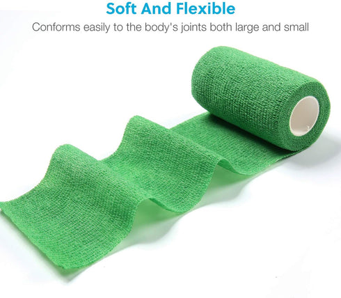 WePet Pet Wrap, Self-Adhesive Non-Woven Bandage, Emergency Cohesive Gauze for Dogs, Cats, Horse, Birds, Wounds