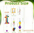 6 Soulchen Pieces Chicken Toys for Coop Chicken Wind Chime Enrichment Toys Kits Chick Mirror with Bells Swing Hanging