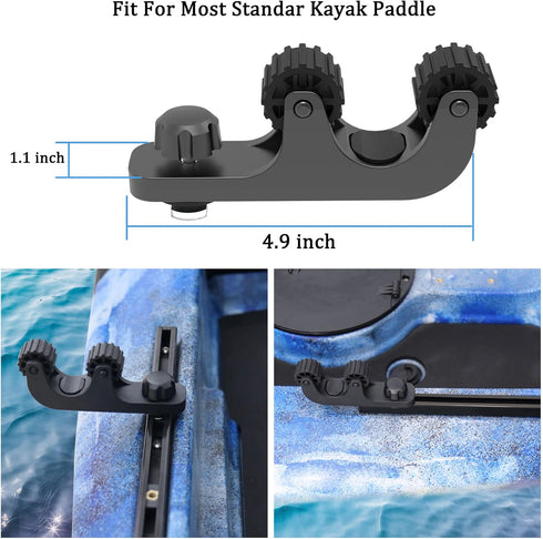 Kayak Paddle Holder Save Track Space Fishing Net Holder for Fishing Kayak Track Mount Accessories
