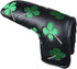 SEACLOUD Golf Putter Cover Blade Head Cover with V-Closure, Four Leaf Clover Pattern for Luck