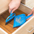 Pet Cage Broom Brush Dustpan Set - Small Cat Litter Sweeper for Pet Cage Clean, Blue