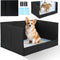 Dog Litter Box with High Walls, Pee Pad Holder Foldable, No Assembly,