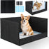 Dog Litter Box with High Walls, Pee Pad Holder Foldable, No Assembly,