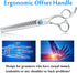 JASON 7" 50 Teeth Thinning Dog Grooming Scissor, Ergonomic Blender Shears Kit with Offset Handle and Jewelled Screw
