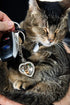 Pearhead Photo Keychain Pet Locket, Dog or Cat Photo Frame Keychain with Paw Print Charm