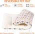 Mora Pets Dog Bed Crate Pad, Ultra Soft with Cute Star Print, Washable Mat for Large Medium Small Dogs, Reversible