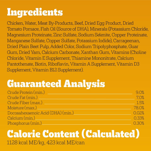13.2 oz. 12 Count Pedigree Puppy Chopped Ground Dinner Wet Puppy Food with Chicken & Beef, Canned Dog Food, Cans