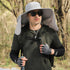HUAMULAN Women Large Brim Sun Hat with Neck Flap, Quick Dry Hiking Fishing Safari Hat UPF 50+