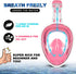 Odoland Snorkeling Packages, Full Face Snorkel Mask for Adults & Youth with Camera Mount, Adjustable Swim Fins